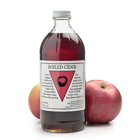Boiled cider adds a sweet-tart darkness to the bright fresh frui