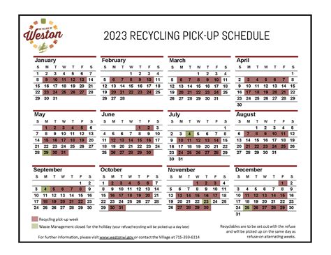 Boise Recycling Calendar