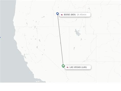 Halfway between Boise, ID and Las Vegas, NM. For a flight, the straight line geographic midpoint coordinates are 39° 44' 0" N and 110° 23' 35" W. The city at the geographic halfway point from Boise, ID to Las Vegas, NM is Bruin Point, Utah. The closest zip code to the flight midpoint is 84527. Boise, Idaho.. 