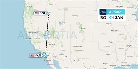 What is the flight distance from San Diego, CA Airport (SAN-San Diego Intl.) to Boise, ID Airport (BOI)? The short-haul journey from San Diego County to Boise is just 750 miles (1200 km). Don’t settle in too much though — you’ll be touching down at Boise, ID Airport (BOI) not long after jetting off.. 