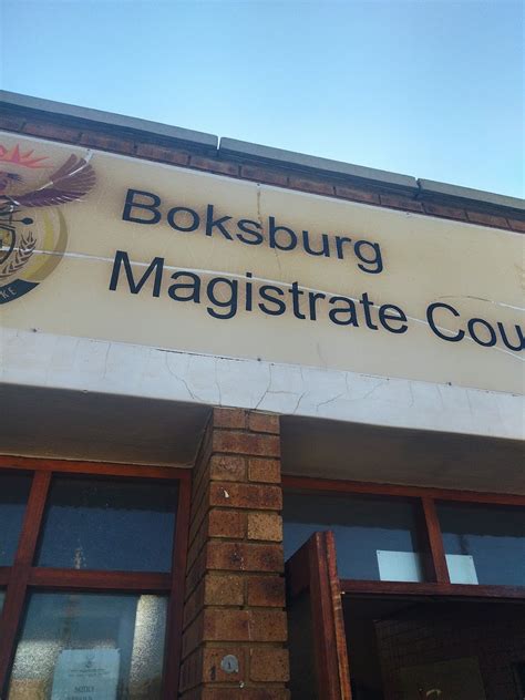 Boksburg Magistrate Court Magistrates Court situate in Boksburg ...