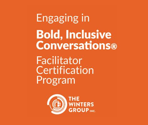 Bold, Inclusive Conversations® Facilitator Certification …