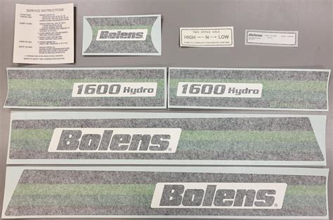 Bolens - The Decal Store