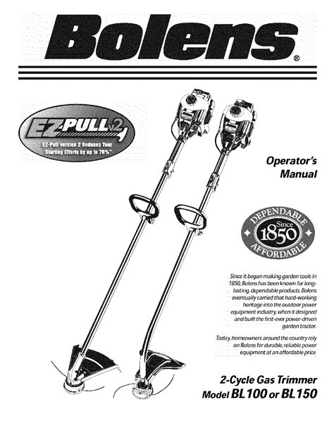 Bolens weed wacker parts. Find many great new & used options and get the best deals for Bolens 25 CC 2 Cycle BL110 16-in Curved Shaft Gas String Trimmer Lightweight at the best online prices at eBay! Free shipping for many products! ... Bolens String Trimmer Parts. Bolens Gasoline String Trimmers. Bolens Gasket String Trimmer Parts. Bolens Engine String Trimmer Parts ... 