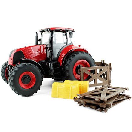 Boley: Red Farm Tractor Toy with Farm Accessories - Toy Farmers