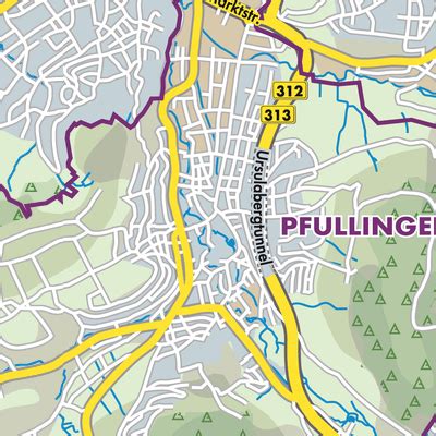 Bollstraße Pfullingen - Die Straße Bollstraße im Stadtplan Pfullingen