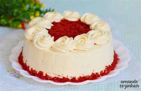 Bolo Red Velvet - Amando Cozinhar