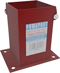 Bolt-Down Post Shoe 100x100mm (Flush Fit Type)