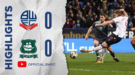 Bolton Wanderers vs Plymouth Argyle Live Scores