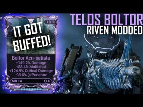 Boltor riven. We're back with another exciting Warframe Riven Giveaway, a tradition we uphold every Wednesday. Turns this into a slash monster with -puncture.Winner will b... 