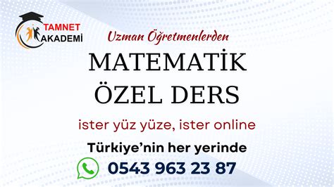 Bolu Matematik Özel Ders. 