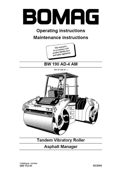 Bomag tandem vibratory roller asphalt manager bw 190 ad 4 am operation maintenance manual. - Solutions manual for analysis synthesis and design of chemical processes 3 e.