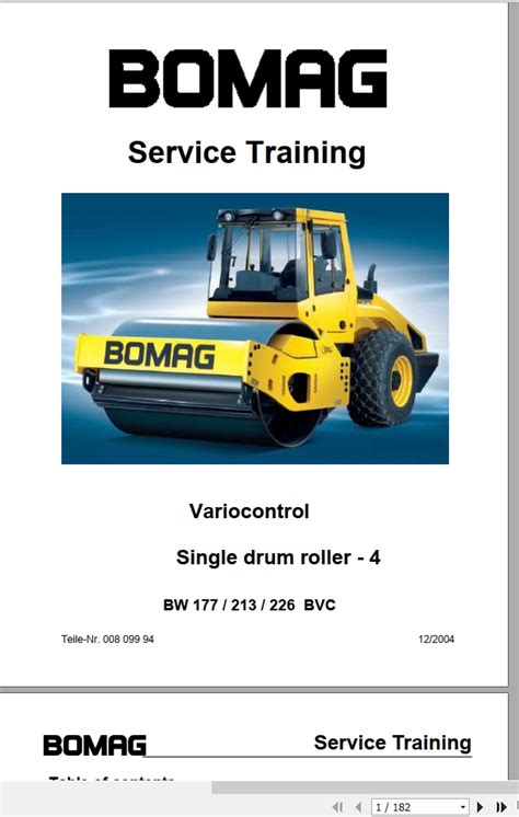 Bomag walzenzug bw 177 213 226 bvc fabrik service reparatur werkstatt handbuch instant. - Konica minolta qms 2300 service manual.