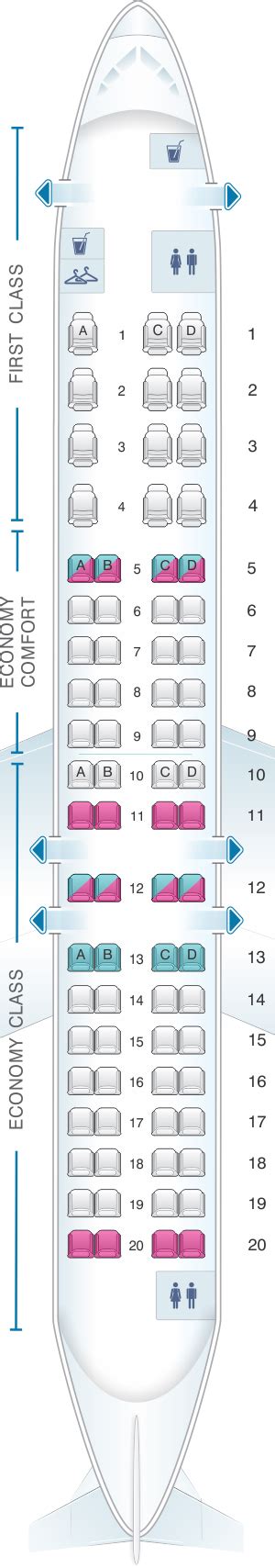 Seats 78. Pitch 35-36". Width 17". Recline 3". When you purchase an economy class ticket on CRJ900, it means you are sitting in the main cabin, and not located in first or business class. Seats are smaller and packed more closely together, and in-flight services are limited. Economy class seats on domestic routes usually have a seat pitch .... 