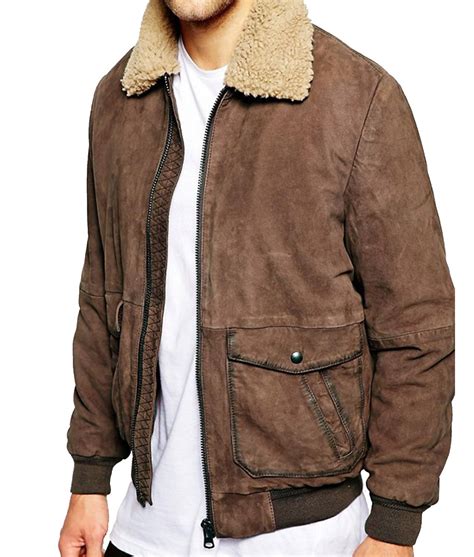 Bomber Jacket With Fur - Mens Bomber Jacket With Fur Collar