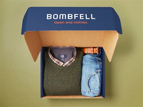 Bombfell. Nov 3, 2023 · Bombfell is a men’s monthly clothing subscription. Get clothes picked just for you by a stylist, so you can spend your time doing awesome guy stuff. Fill out your profile, get your pick, & get in the mail! $20 styling fee, free shipping both ways, easy returns. Average clothing price 69-199. 