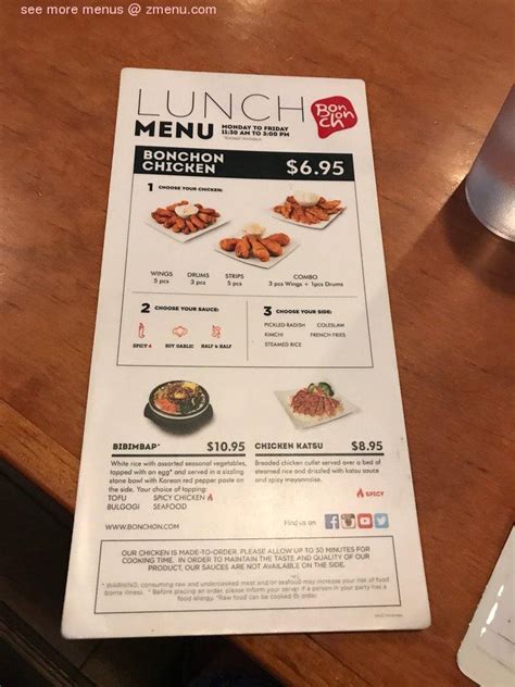 BonChon Chicken menu - Annandale VA 22003 - (703) 914-1415