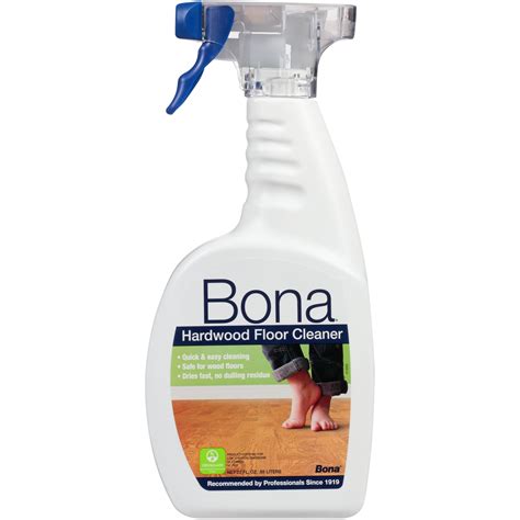 Bona cleaner. This Bona Hardwood Floor Cleaner features a long-lasting fresh Cedar Wood scent. Its easy-to-use, fast-drying formula cleans hardwood floors by gently and effectively removing dust, dirt and grime without leaving a dulling residue. 