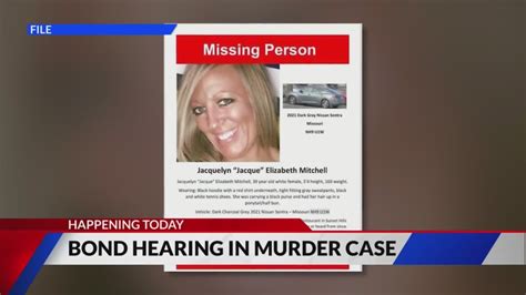 Bond hearing in Jacque Mitchell murder case happening today