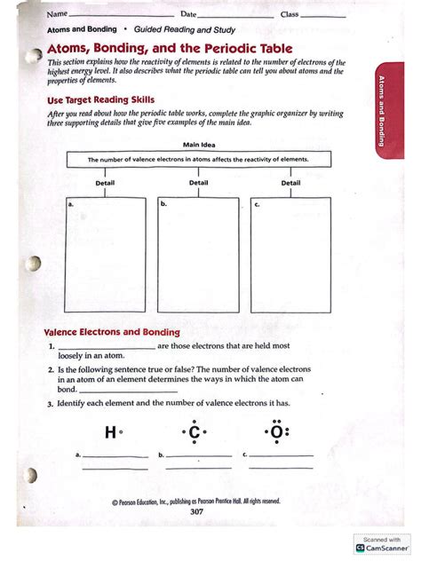 Bonding Pages Atoms Work Answers