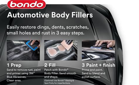 Bondo for boat repair.  The process involves multiple steps: Bondo Fib...
