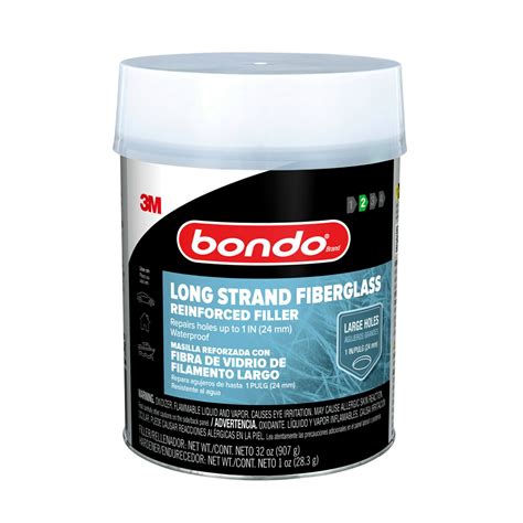 Bondo instructions.  It is a polyester resin-based filler that is perfect for filling de...