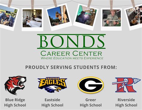 Bonds career center. Tuesday, February 20, 2024 Toggle navigation. Home; About Us . About Us; Director's Welcome; Contact Us; Bell Schedule; Golden Strip Events 