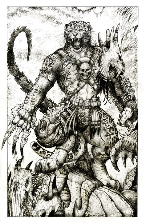 Bone Werejaguar PATH TO APEX by ChuckWalton on DeviantArt