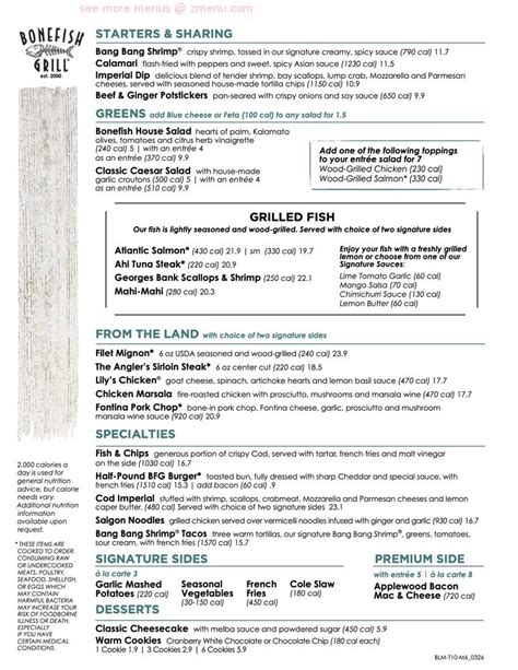 Bonefish Grill Orland Park, IL 60462 - Menu, 268 Reviews and 50 …