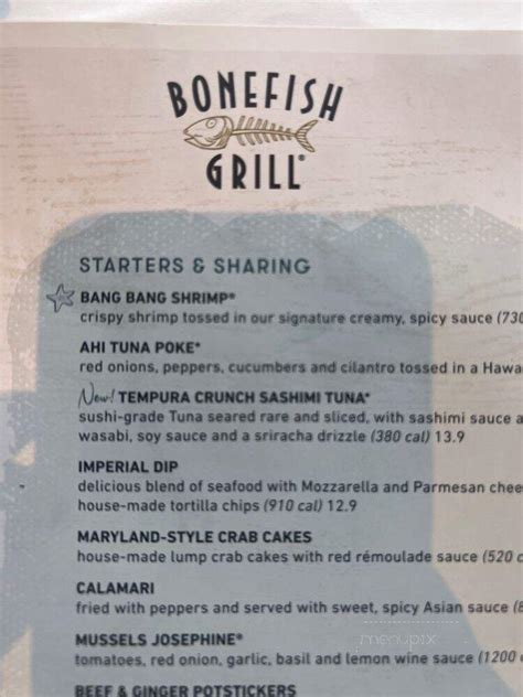 Bonefish Grill in Weston - Restaurant menu and reviews