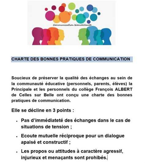 Bonnes pratiques de communication