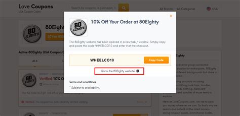 Get exclusive access to the latest promotions for 80eighty. Use the discount code you find here when you shop online at 80eighty.com, and enjoy the incredible savings on your order. Redeemable Codes. A - Z Stores ... Use code "afl300" for a bonus entry! Offer Terms | Shared October 17, 2022 | Expires December 31, 2050