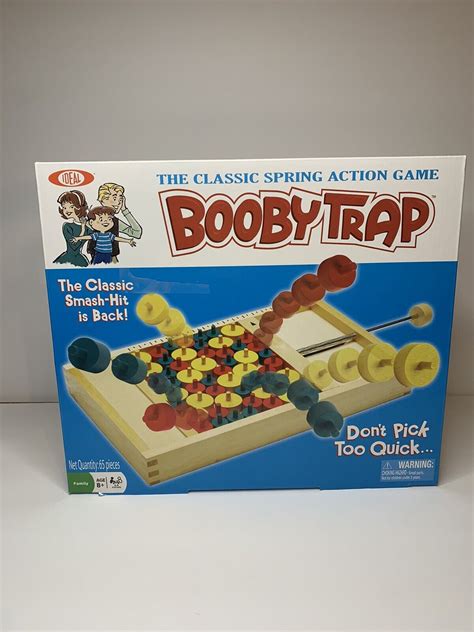 Booby Trap The Classic Spring Action Strategy Board Game Ideal