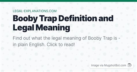 Boobytrap legal definition of Boobytrap - TheFreeDictionary.com