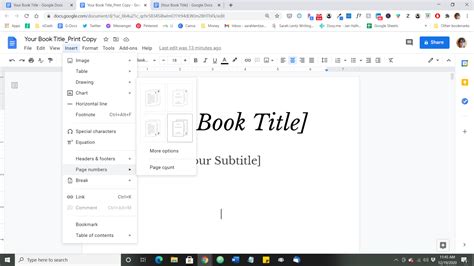 Book Format In Google Docs bookjulllo