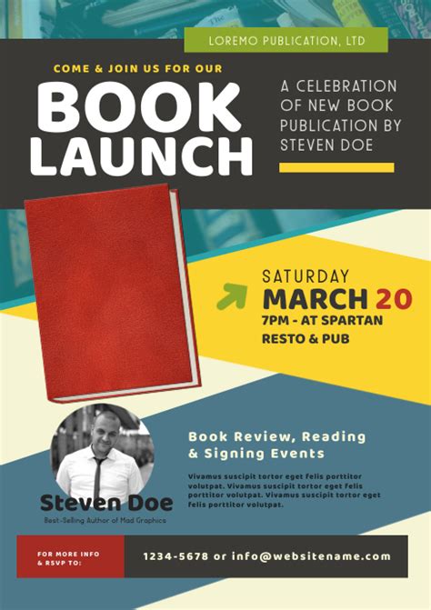 Book Launch Flyer Template