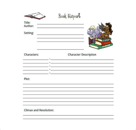 Book Report Format 13+ Word, PDF Documents Download
