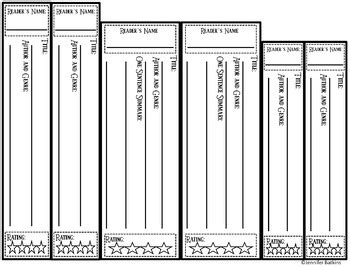 Book Spine Template with Google Slides Distance Learning Version