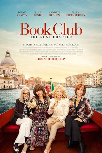 Starring: Craig T. Nelson Diane Keaton Mary Steenburgen Jane Fonda Candice Bergen Don Johnson Andy Garcia Hugh Quarshie Giancarlo Giannini Vincent Riotta. Synopsis: The highly anticipated sequel follows our four best friends as they take their book club to Italy for the fun girls trip they never had..