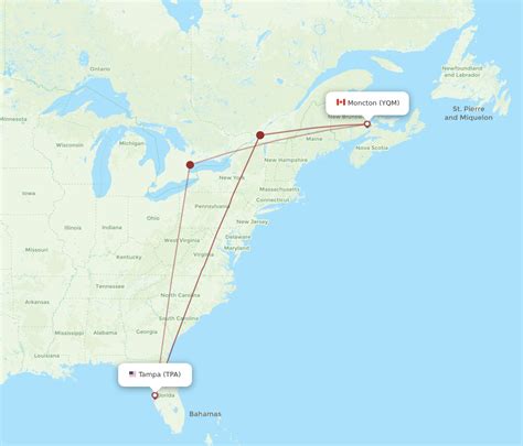 Book flights from Moncton (YQM) to Tampa (TPA) Air Canada