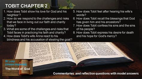 Book of Tobit Chapter 2 YouTube