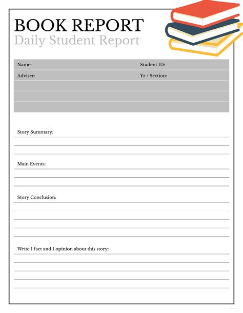 Book report example