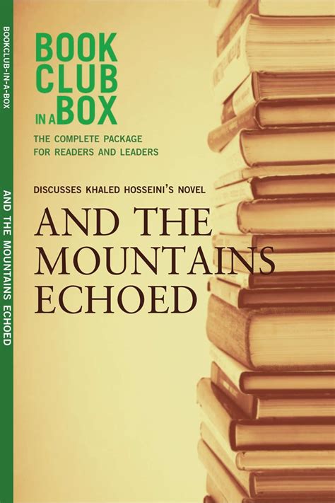 Bookclub in a box discusses and the mountains echoed by khaled hosseini the complete guide for readers and leaders. - Bang and olufsen avant 32 manual.
