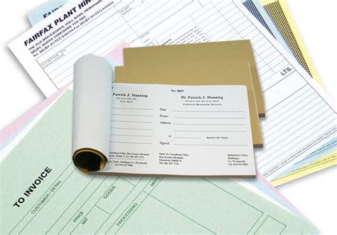 Booking Forms NCR Printing