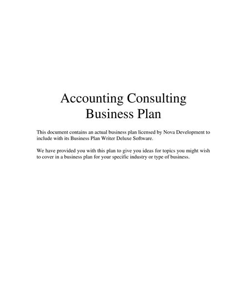 Bookkeeping Business Plan Template & Guide …