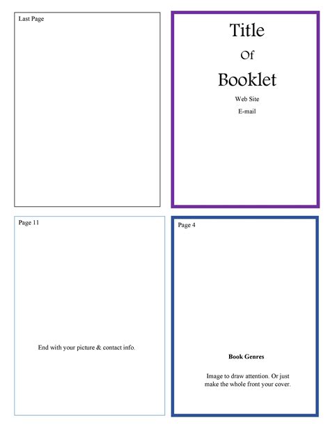 Booklet Pages Template