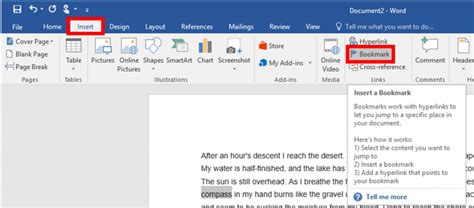Bookmark Feature in MS Word 20132019 YouTube