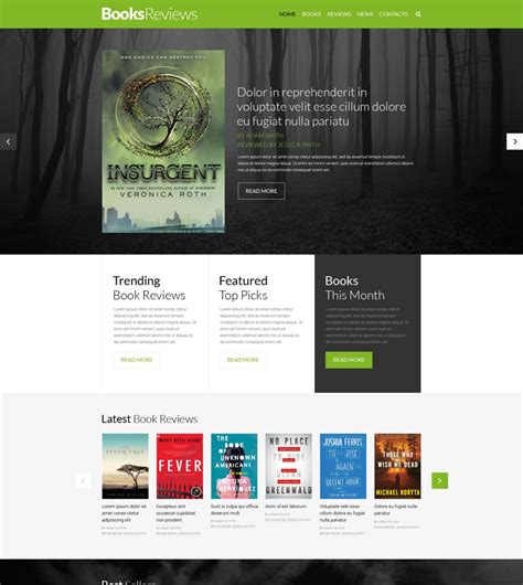 Books Website Template 52006