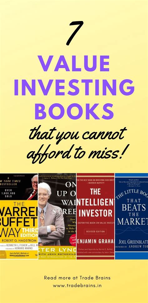 1. The Intelligent Investor by Benjamin Graham 2. The Little Book That Beats the Market by Joel Greenblatt 3. The Warren Buffett Way by Robert Hagstrom 4. Value …. 