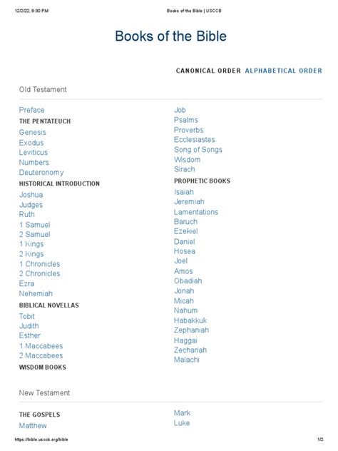 Books of the Bible USCCB - Prophets of Christianity - Wikipedia